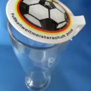 10 X ClipClap-Deckel  Fußball
