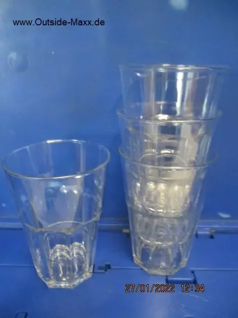 STARTSET Mini 8 x SAN-Kunststoffgläser (bruchfest )  + 5ér-Pack Glasschutz + Parkscheinhalter